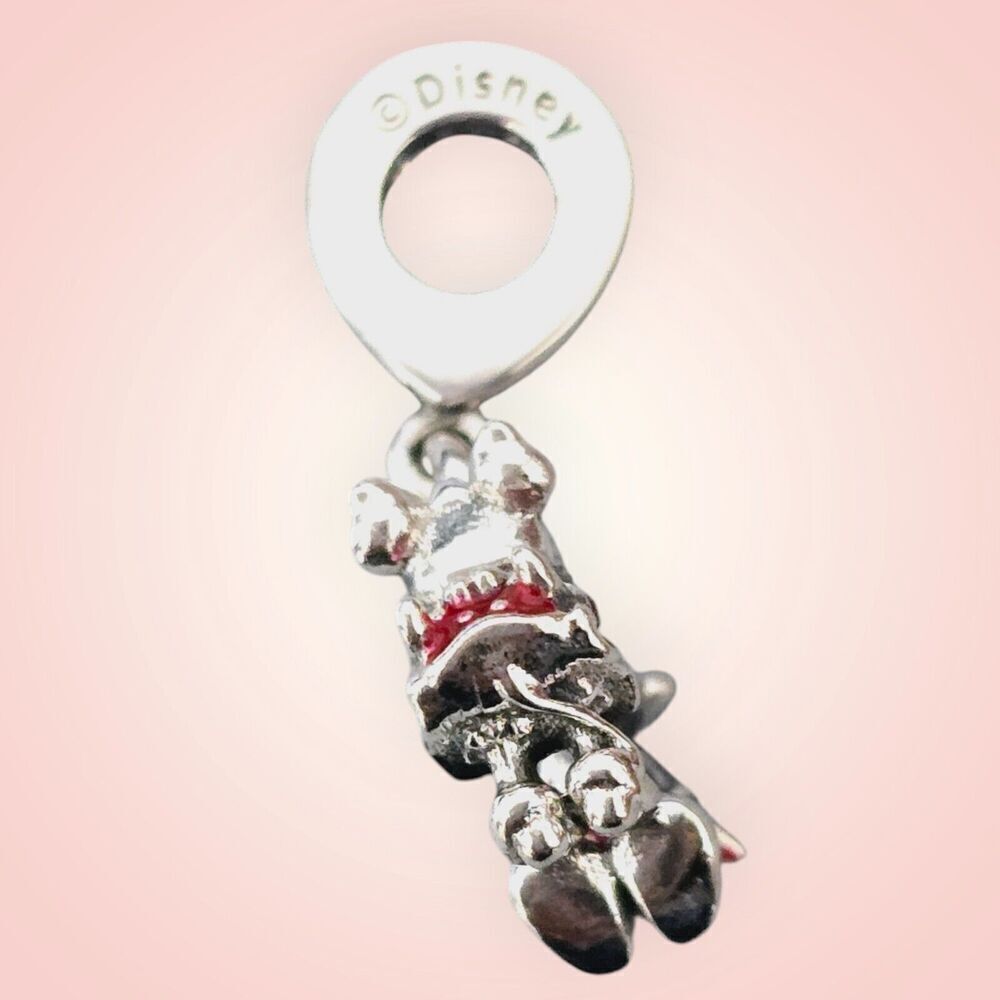 Pandora Charm Mickey and Minnie Mouse Kissing Dangle #790075C01 - Picture 4 of 8